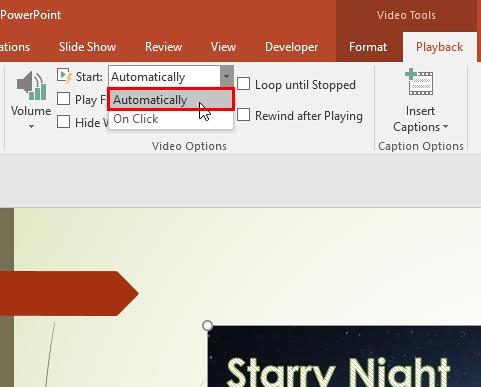 Play your video clip automatically