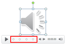 Audio clip with multiple Bookmarks added