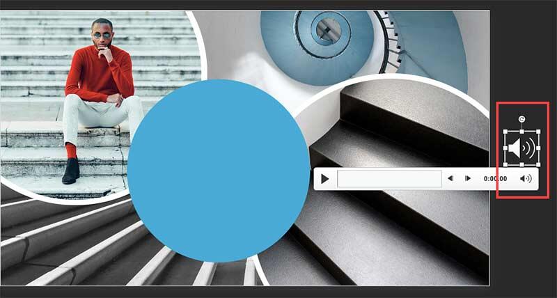 Drag the audio icon off the Slide Area Drag the audio icon off the Slide Area