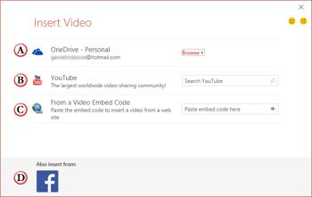 Insert Online Video (Movie) Clips in PowerPoint 2016 for Windows