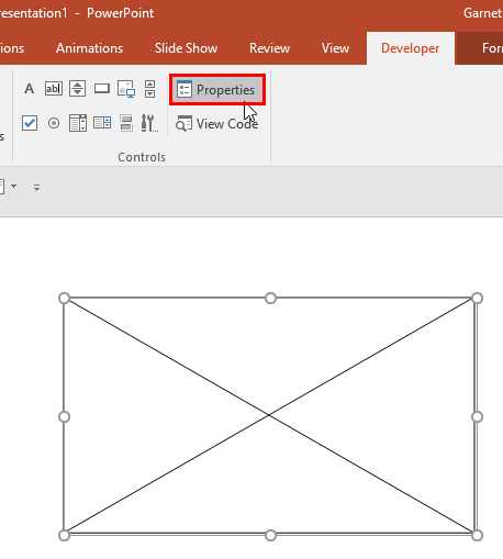 Properties button Properties button