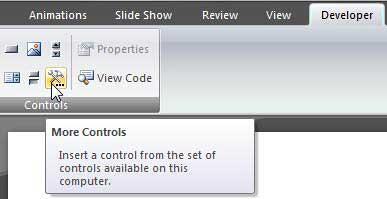 More Controls button