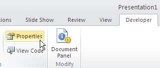 Access the Properties Access the Properties