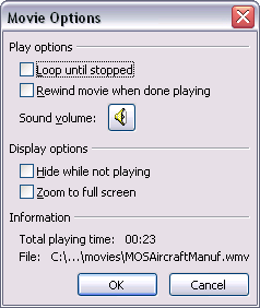 Movie Options Movie Options