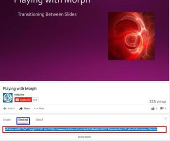 Insert Video Using Video Embed Code in PowerPoint 2016 for Windows