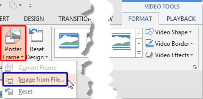 Image from File option to be selected