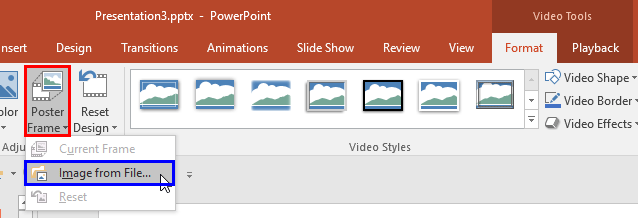 Image from File option to be selected Image from File option to be selected