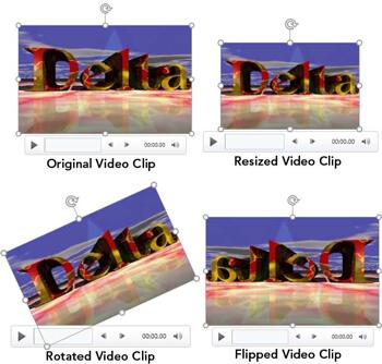 Resize, Rotate, and Flip Videos in PowerPoint 2016 for Windows