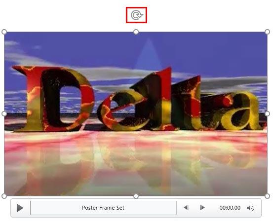 Video clip with a poster frame added