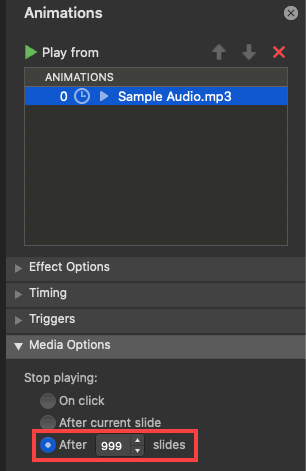 Stop playing after 999 slides Stop playing after 999 slides