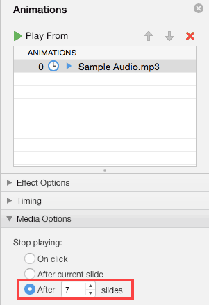 Change the number of slides from 999 to the number you need