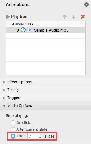 Change the number of slides from 999 to the number you need