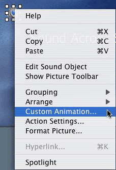 Right-click menu Right-click menu