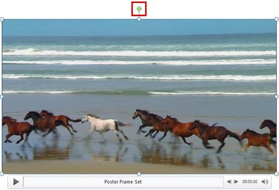 Video clip with a poster frame added