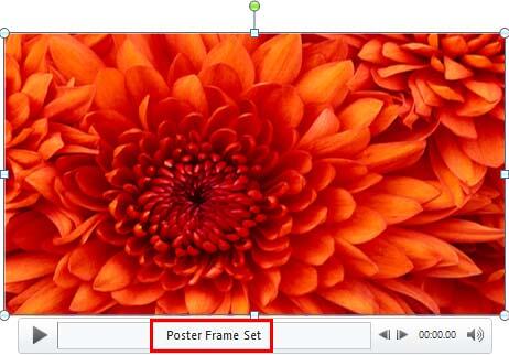 Image set as Poster Frame