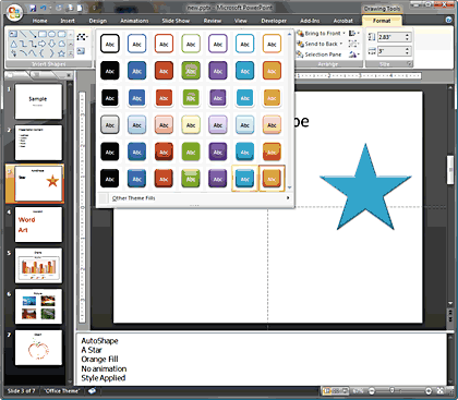 Shape Styles Shape Styles