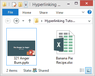 Excel and PowerPoint files within the same folder Excel and PowerPoint files within the same folder