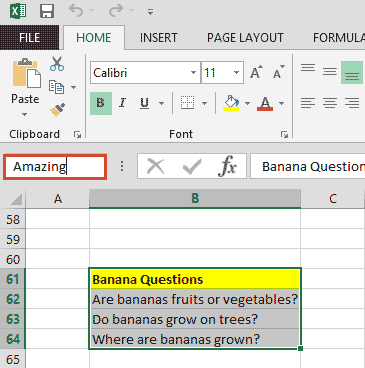 Your named range Your named range