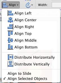 Align drop-down gallery Align drop-down gallery