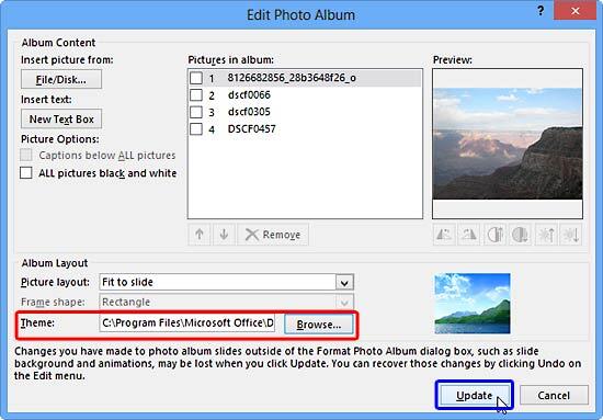 Path of the folder containing selected Theme Path of the folder containing selected Theme