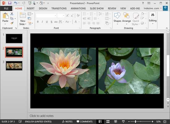 Photo Album in PowerPoint 2013