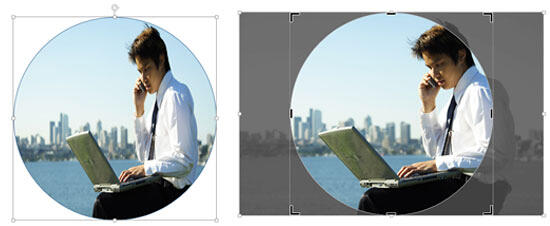 Squished picture fill can be rectified with the Fill crop option (Picture from Office.com) Squished picture fill can be rectified with the Fill crop option (Picture from Office.com)