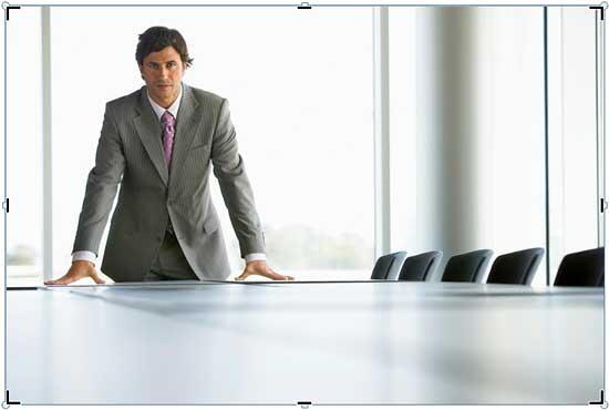 Result of applying Crop option on a picture in a placeholder Result of applying Crop option on a picture in a placeholder