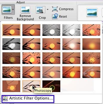 Name of the filter being displayed as a tool tip Name of the filter being displayed as a tool tip