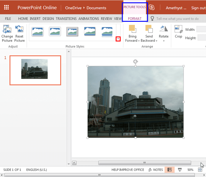 Picture Styles group Picture Styles group