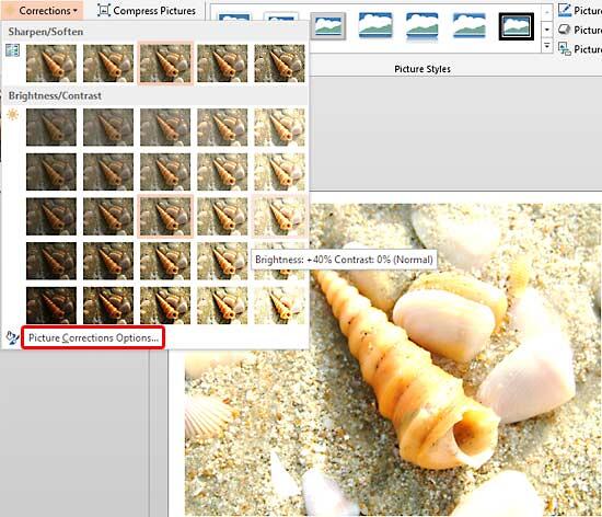 Brightness and Contrast adjustment values displayed in the tool tip Brightness and Contrast adjustment values displayed in the tool tip