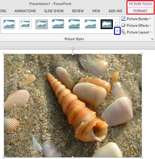 Picture Styles group Picture Styles group