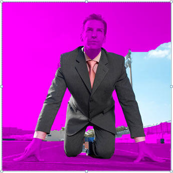 Modified selection for the background removal Modified selection for the background removal