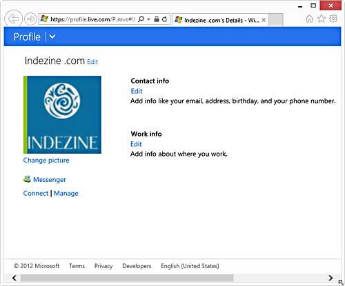 Microsoft Account web page Microsoft Account web page