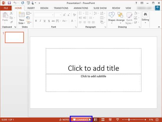 Comments option shows an overlay highlight of bright orange