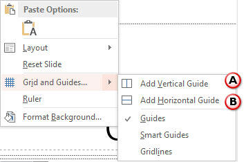 Right-click an empty area on your slide to bring up this menu Right-click an empty area on your slide to bring up this menu