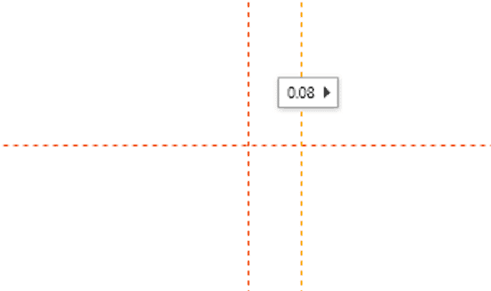 Orange Guide being dragged