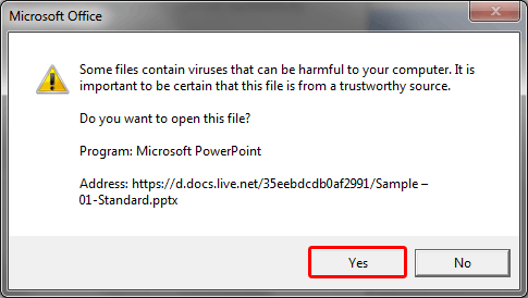 Do you want to open this file? Do you want to open this file?