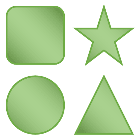 Attributes applied to more shapes