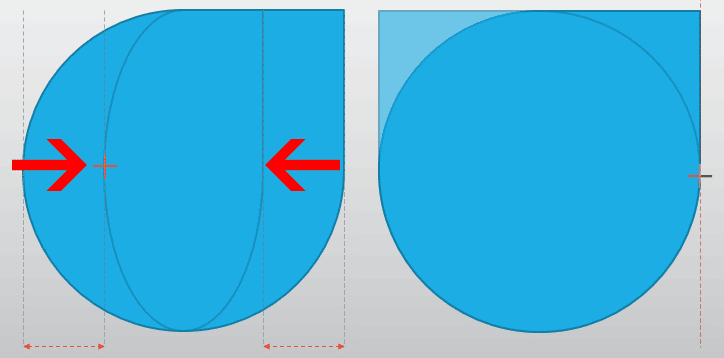 Ctrl key to flip shape from the center