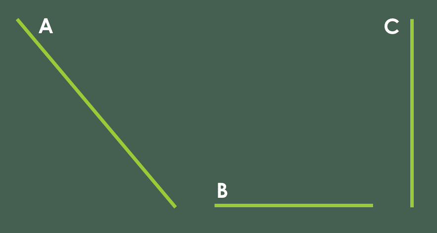 Diagonal line rotated horizontally and vertically in PowerPoint 365 for Mac