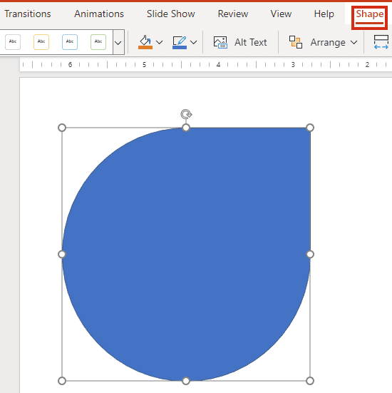 Drag and draw a shape in PowerPoint for the Web Drag and draw a shape in PowerPoint for the Web