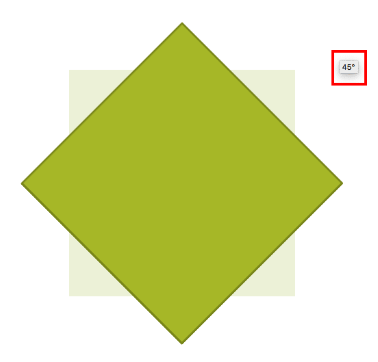 Rotation value shows as a cursor Rotation value shows as a cursor