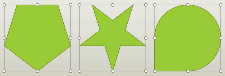 Flipped shapes ungrouped in PowerPoint for the Web