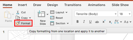 Format Painter in PowerPoint 365 for Mac Format Painter in PowerPoint 365 for Mac