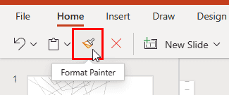 Format Painter in PowerPoint for the Web Format Painter in PowerPoint for the Web