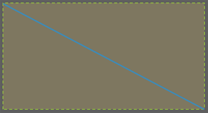 Imaginary rectangle with diagonal line in PowerPoint for the Web Imaginary rectangle with diagonal line in PowerPoint for the Web