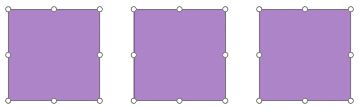 Multiple shapes selected in PowerPoint for the Web