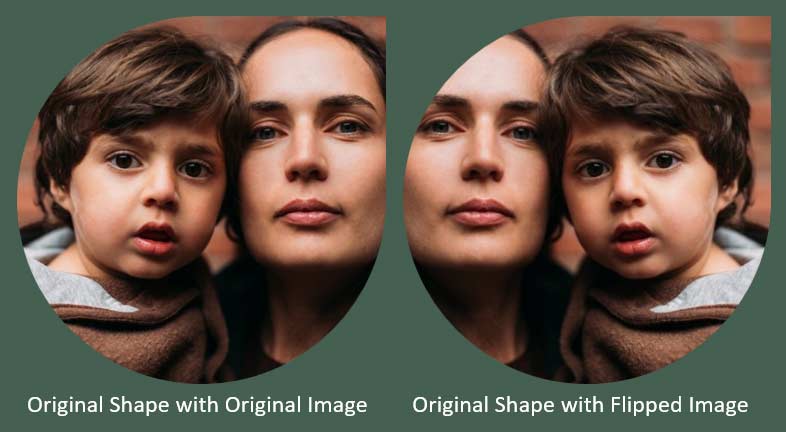 Original and flipped versions of just the picture fill Original and flipped versions of just the picture fill