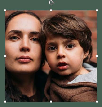 The rectangle shape with a picture fill has been flipped horizontally The rectangle shape with a picture fill has been flipped horizontally