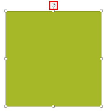 Select the shape to rotate in PowerPoint 365 for Mac Select the shape to rotate in PowerPoint 365 for Mac